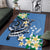 FSM Kosrae Polynesian Shark Tattoo Personalised Area Rug