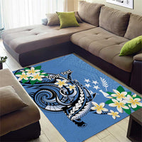 FSM Kosrae Polynesian Shark Tattoo Personalised Area Rug