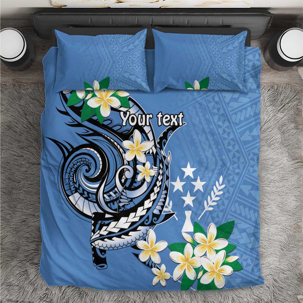 FSM Kosrae Polynesian Shark Tattoo Personalised Bedding Set