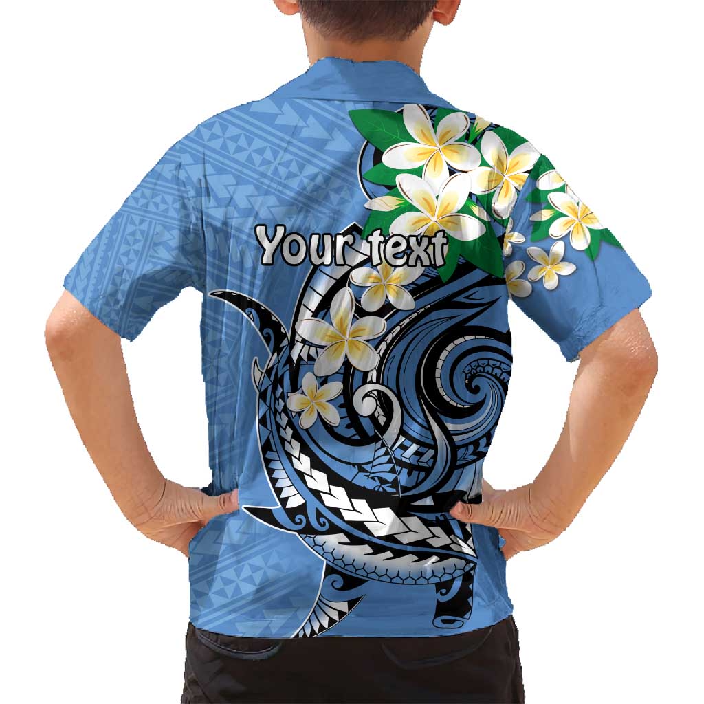 FSM Kosrae Polynesian Shark Tattoo Personalised Family Matching Long Sleeve Bodycon Dress and Hawaiian Shirt