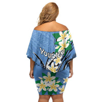 FSM Kosrae Polynesian Shark Tattoo Personalised Family Matching Off Shoulder Short Dress and Hawaiian Shirt LT9 - Polynesian Pride