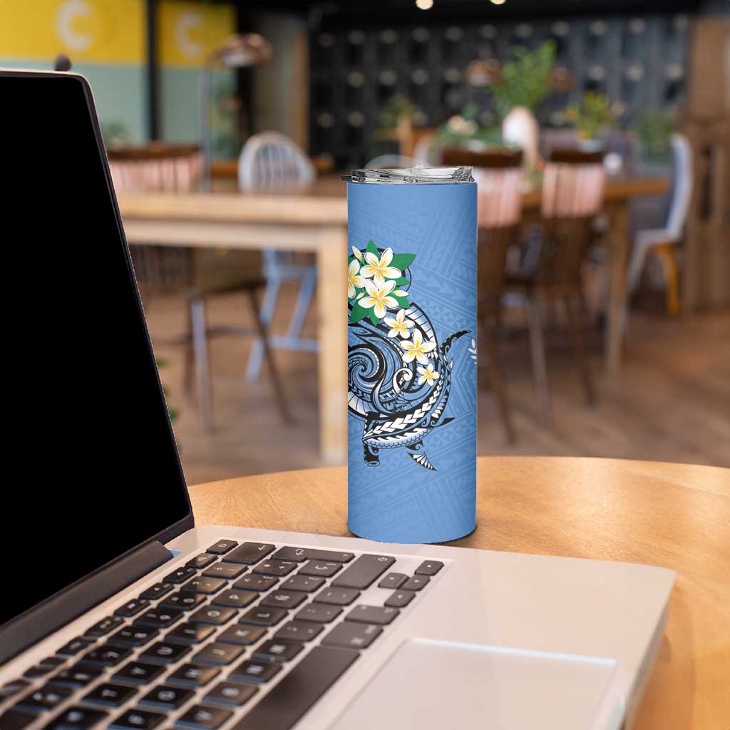 FSM Kosrae Polynesian Shark Tattoo Personalised Skinny Tumbler