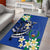 FSM Pohnpei Polynesian Shark Tattoo Personalised Area Rug