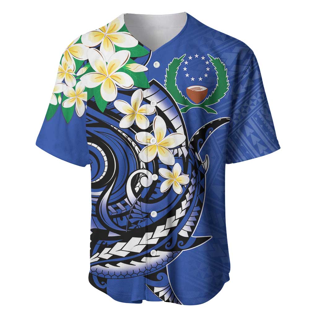 FSM Pohnpei Polynesian Shark Tattoo Personalised Baseball Jersey