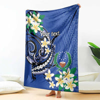FSM Pohnpei Polynesian Shark Tattoo Personalised Blanket LT9 - Polynesian Pride