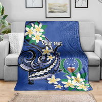 FSM Pohnpei Polynesian Shark Tattoo Personalised Blanket LT9 - Polynesian Pride