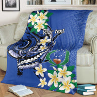 FSM Pohnpei Polynesian Shark Tattoo Personalised Blanket LT9 - Polynesian Pride