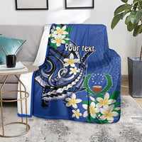 FSM Pohnpei Polynesian Shark Tattoo Personalised Blanket LT9 - Polynesian Pride