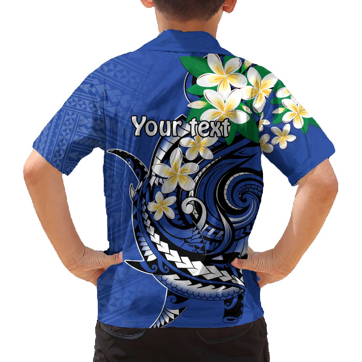 FSM Pohnpei Polynesian Shark Tattoo Personalised Family Matching Off Shoulder Short Dress and Hawaiian Shirt LT9 - Polynesian Pride