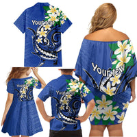 FSM Pohnpei Polynesian Shark Tattoo Personalised Family Matching Off Shoulder Short Dress and Hawaiian Shirt LT9 - Polynesian Pride