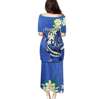 FSM Pohnpei Polynesian Shark Tattoo Personalised Family Matching Puletasi and Hawaiian Shirt