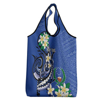 FSM Pohnpei Polynesian Shark Tattoo Personalised Grocery Bag LT9 - Polynesian Pride