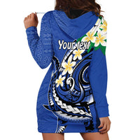 FSM Pohnpei Polynesian Shark Tattoo Personalised Hoodie Dress