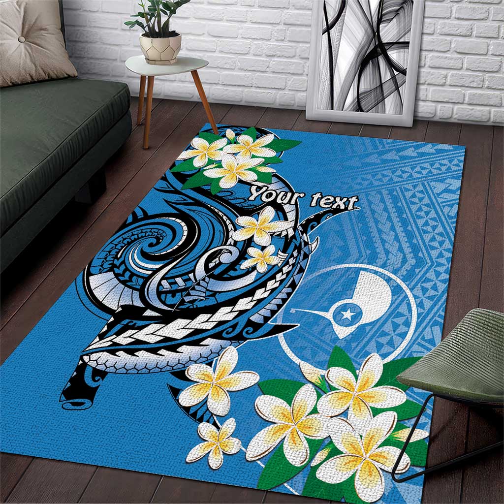 FSM Yap State Polynesian Shark Tattoo Personalised Area Rug