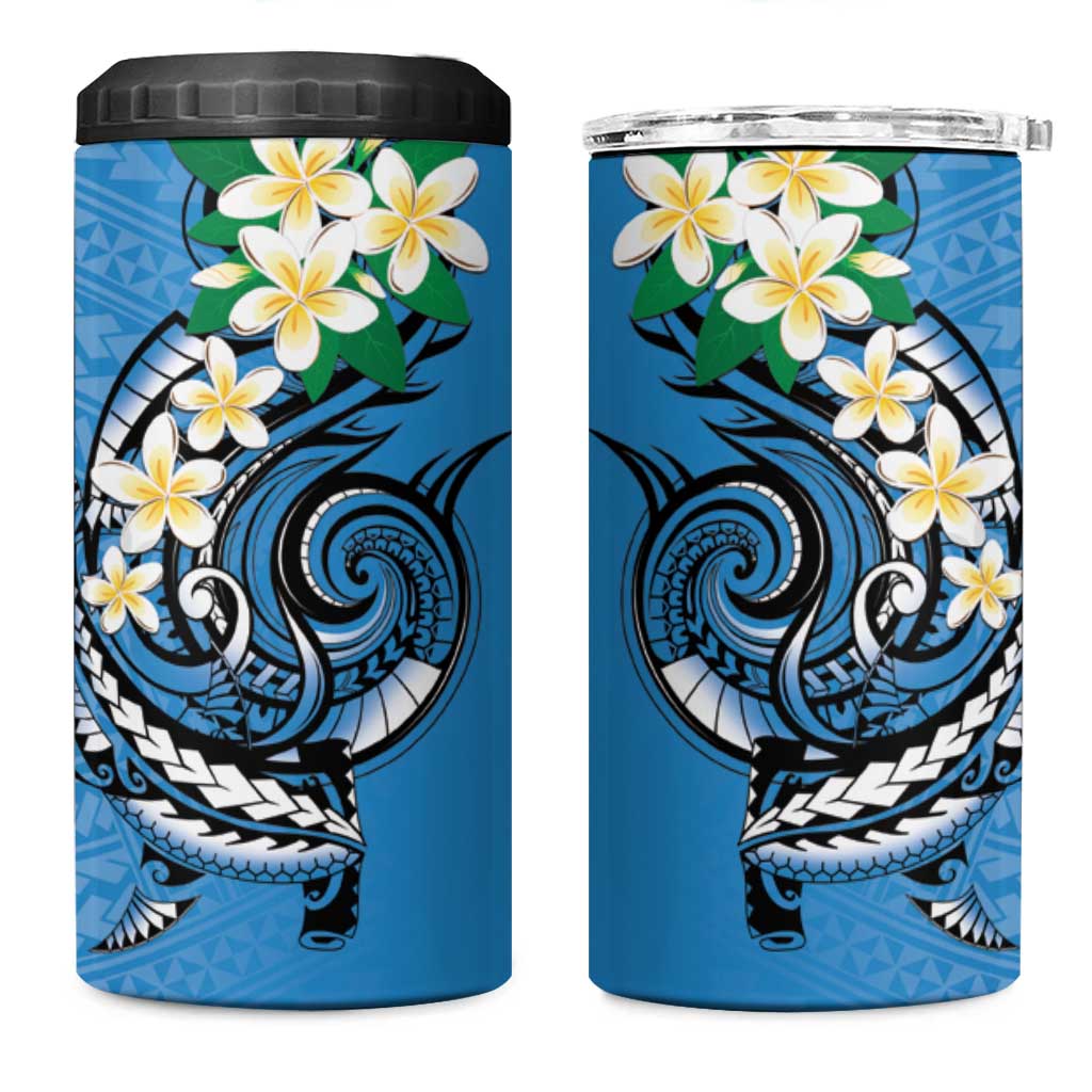 FSM Yap State Polynesian Shark Tattoo Personalised 4 in 1 Can Cooler Tumbler