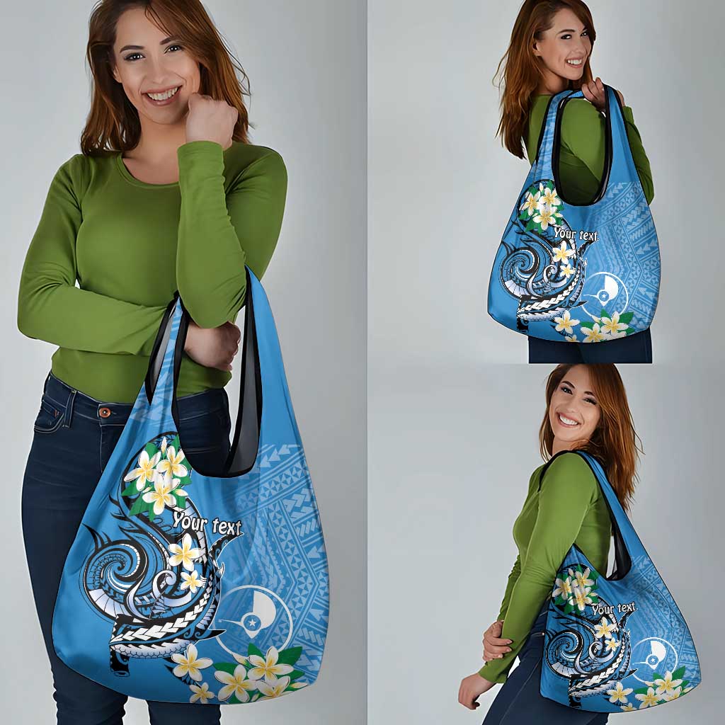 FSM Yap State Polynesian Shark Tattoo Personalised Grocery Bag LT9 - Polynesian Pride