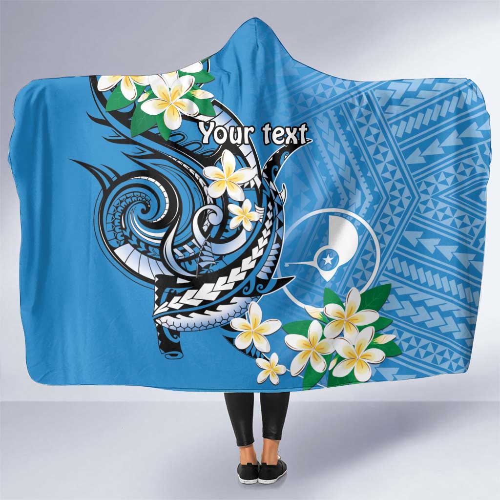 FSM Yap State Polynesian Shark Tattoo Personalised Hooded Blanket