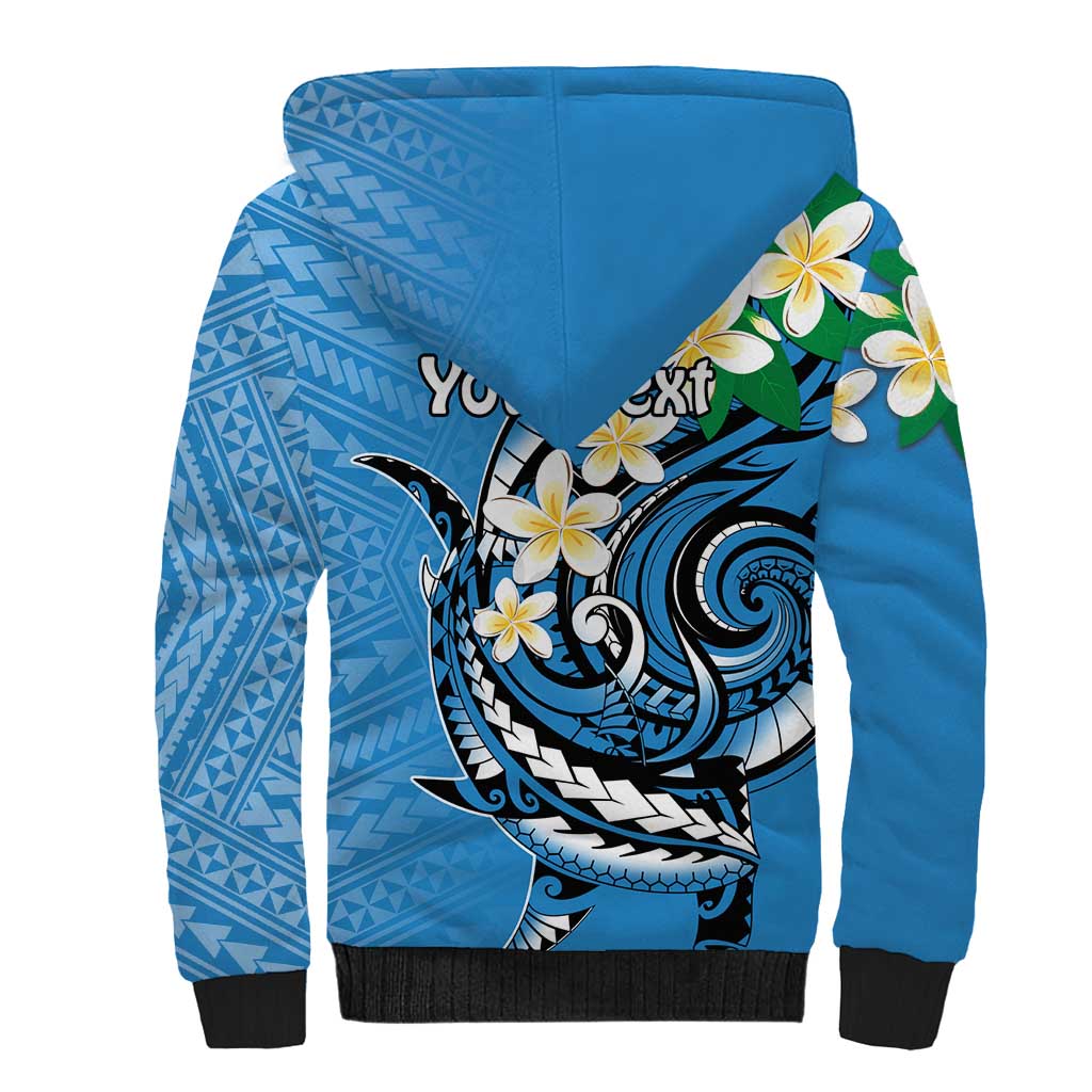 FSM Yap State Polynesian Shark Tattoo Personalised Sherpa Hoodie