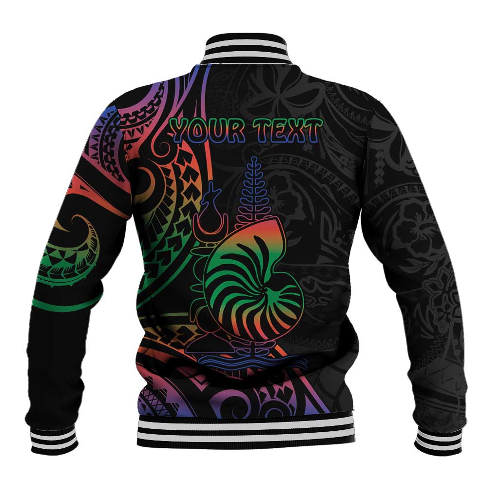 New Caledonia Polynesian Tatoo Personalised Baseball Jacket LT9 - Polynesian Pride