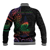 New Caledonia Polynesian Tatoo Personalised Baseball Jacket LT9 - Polynesian Pride