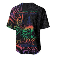 New Caledonia Polynesian Tatoo Personalised Baseball Jersey LT9 - Polynesian Pride