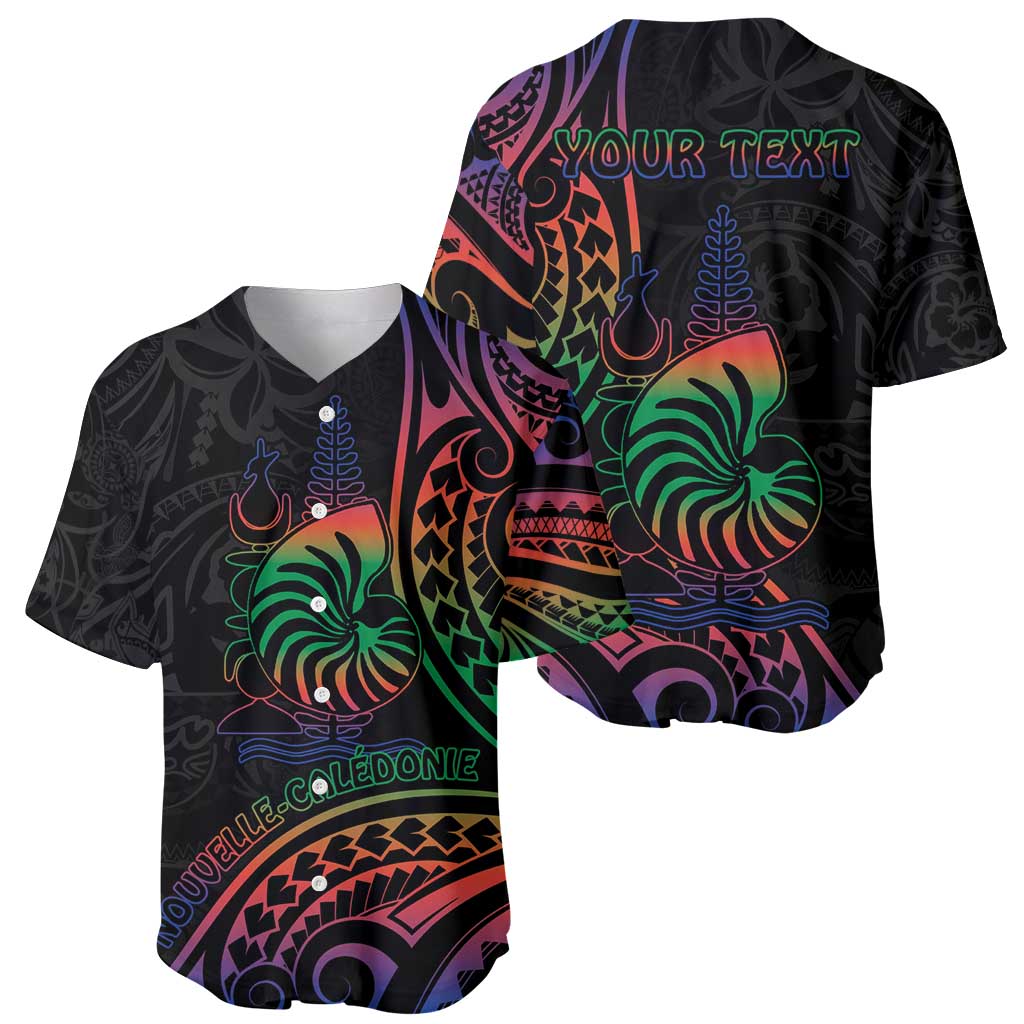 New Caledonia Polynesian Tatoo Personalised Baseball Jersey LT9 - Polynesian Pride