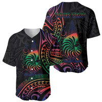 New Caledonia Polynesian Tatoo Personalised Baseball Jersey LT9 - Polynesian Pride