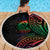 New Caledonia Polynesian Tatoo Personalised Beach Blanket