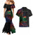 New Caledonia Polynesian Tatoo Personalised Couples Matching Mermaid Dress and Hawaiian Shirt