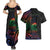 New Caledonia Polynesian Tatoo Personalised Couples Matching Summer Maxi Dress and Hawaiian Shirt