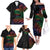 New Caledonia Polynesian Tatoo Personalised Family Matching Off The Shoulder Long Sleeve Dress and Hawaiian Shirt