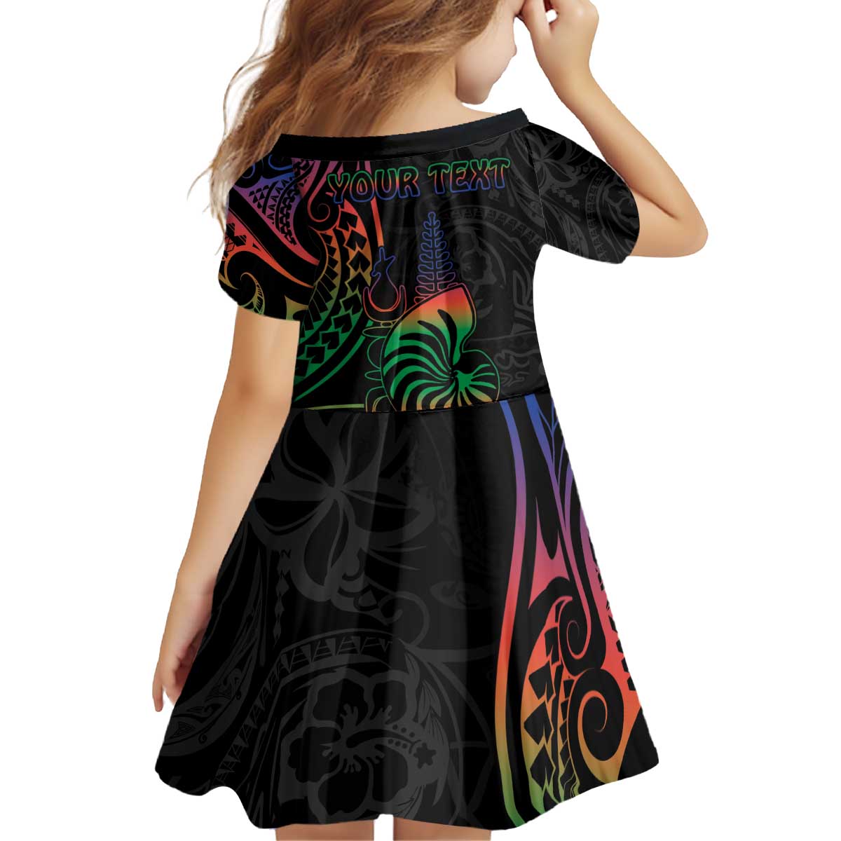 New Caledonia Polynesian Tatoo Personalised Family Matching Puletasi and Hawaiian Shirt LT9 - Polynesian Pride
