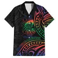 New Caledonia Polynesian Tatoo Personalised Family Matching Puletasi and Hawaiian Shirt LT9 Dad's Shirt - Short Sleeve Black - Polynesian Pride