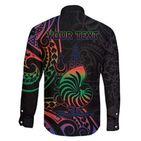 New Caledonia Polynesian Tatoo Personalised Family Matching Puletasi and Hawaiian Shirt LT9 - Polynesian Pride