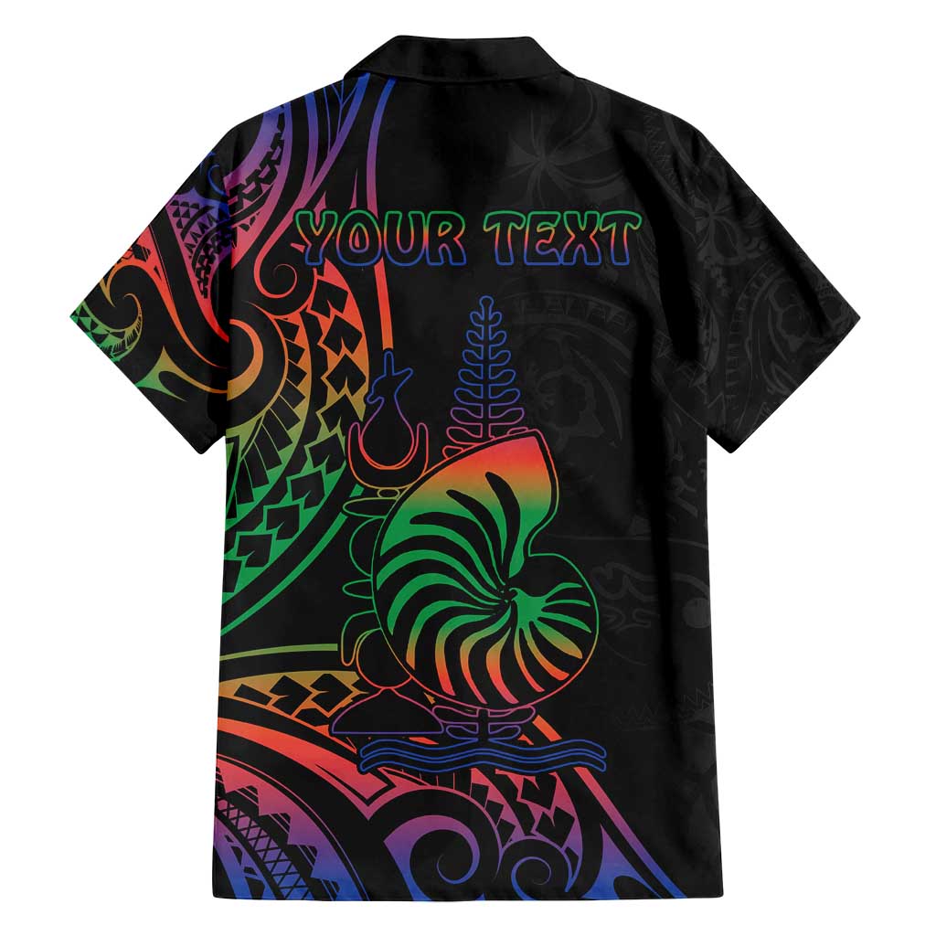 New Caledonia Polynesian Tatoo Personalised Family Matching Tank Maxi Dress and Hawaiian Shirt