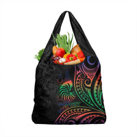 New Caledonia Polynesian Tatoo Personalised Grocery Bag LT9 1-pack One Size Black - Polynesian Pride