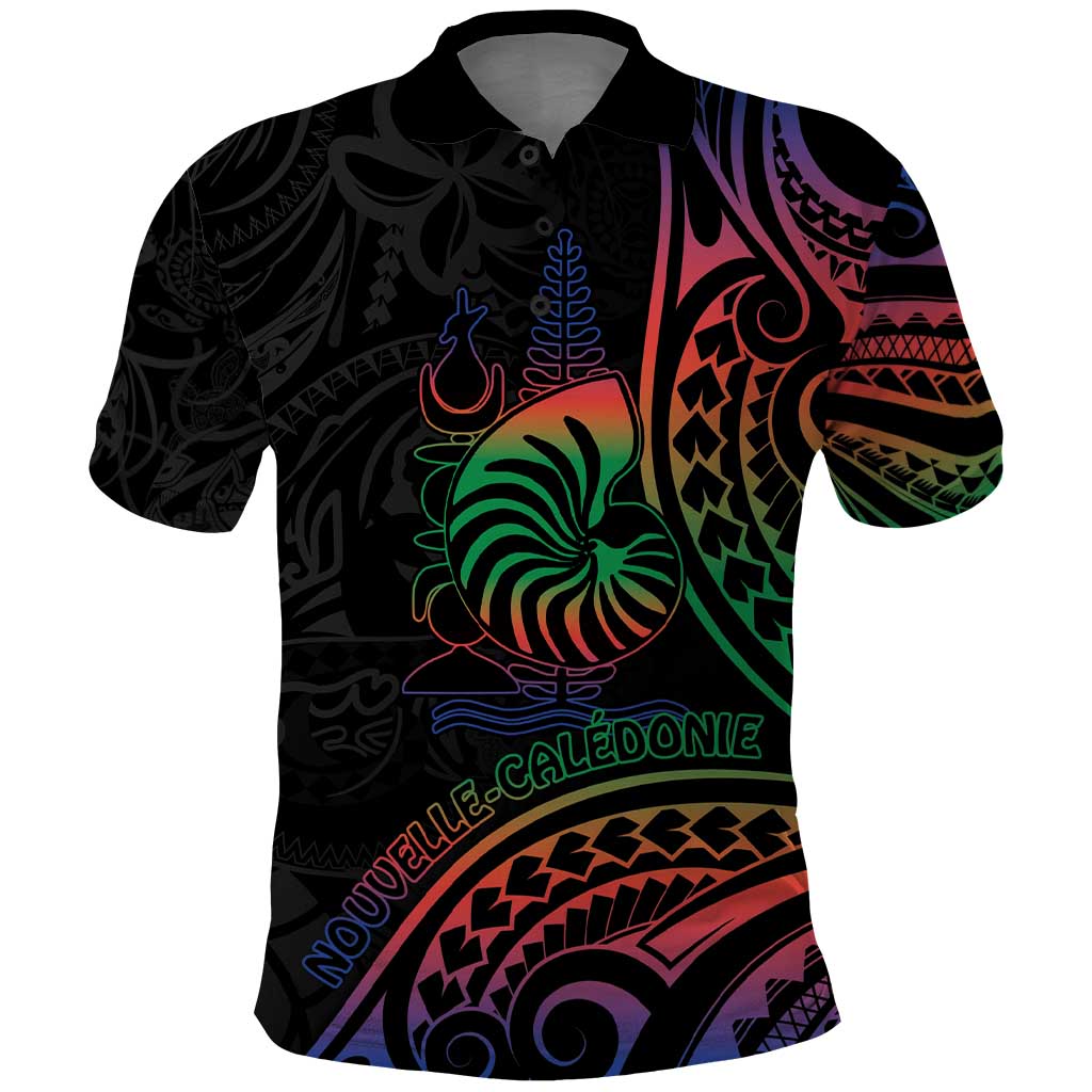 New Caledonia Polynesian Tatoo Personalised Polo Shirt