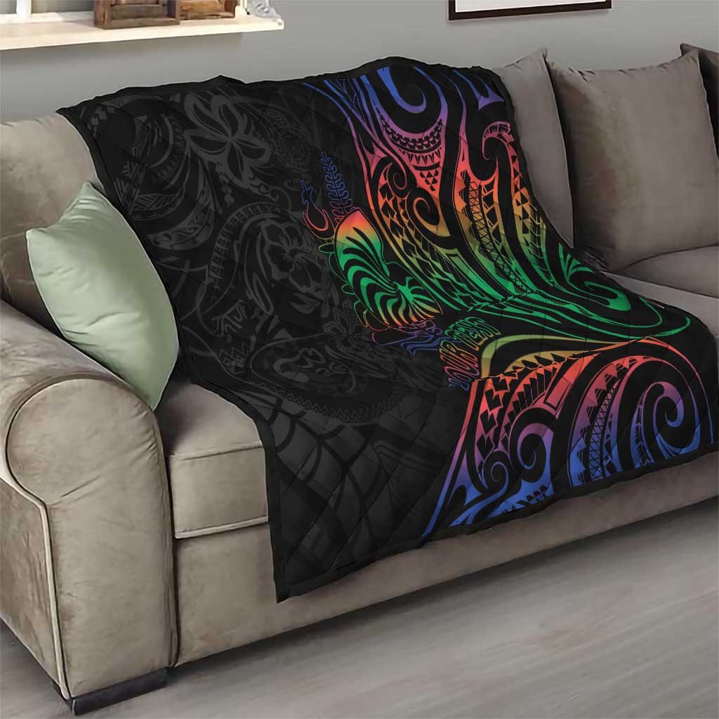 New Caledonia Polynesian Tatoo Personalised Quilt LT9 - Polynesian Pride