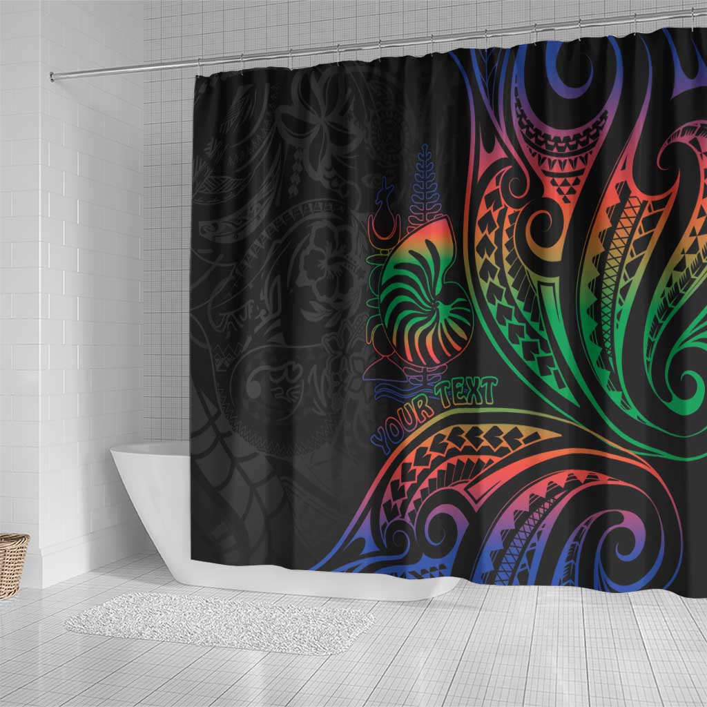 New Caledonia Polynesian Tatoo Personalised Shower Curtain LT9 - Polynesian Pride