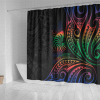 New Caledonia Polynesian Tatoo Personalised Shower Curtain LT9 - Polynesian Pride