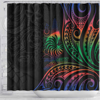 New Caledonia Polynesian Tatoo Personalised Shower Curtain LT9 - Polynesian Pride
