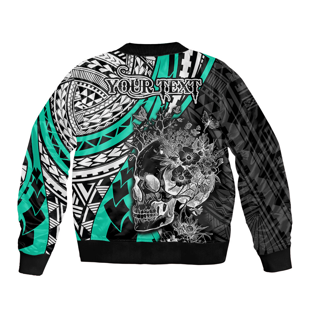 personalised-polynesia-skull-bomber-jacket-tattoo-in-the-style-of-maori-with-marine-life-aqua