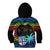 Fiji LGBT Kid Hoodie Love Is Love Tapa Pattern Rainbow Water Color LT9 - Polynesian Pride