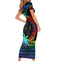 fiji-lgbt-short-sleeve-bodycon-dress-love-is-love-tapa-pattern-rainbow-water-color