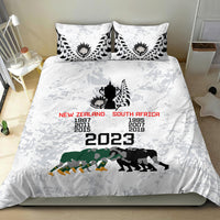 New Zealand South Africa Rugby Bedding Set History Commemorative World Cup Winners Unique LT9 - Polynesian Pride