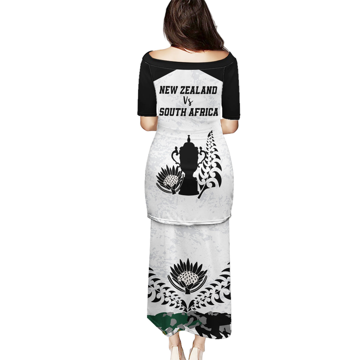 New Zealand South Africa Rugby Puletasi History Commemorative World Cup Winners Unique LT9 - Polynesian Pride