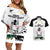 Custom New Zealand South Africa Rugby Couples Matching Off Shoulder Short Dress and Hawaiian Shirt History Commemorative World Cup Winners Unique LT9 White - Polynesian Pride