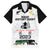 Custom New Zealand South Africa Rugby Family Matching Off Shoulder Long Sleeve Dress and Hawaiian Shirt History Commemorative World Cup Winners Unique LT9 Dad's Shirt - Short Sleeve White - Polynesian Pride