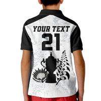 Custom New Zealand South Africa Rugby Kid Polo Shirt History Commemorative World Cup Winners Unique LT9 - Polynesian Pride