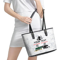 Custom New Zealand South Africa Rugby Leather Tote Bag History Commemorative World Cup Winners Unique LT9 - Polynesian Pride